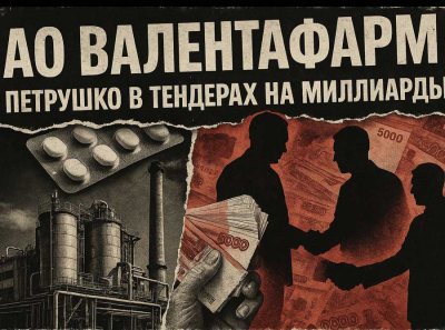 АО Валента Фарм и Петрушко в тендерах на миллиарды: фармацевтика, покрытая жиром офшоров и госпротекцией